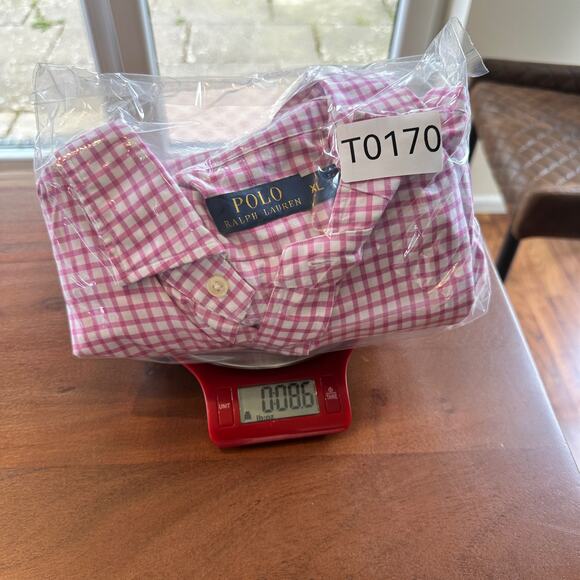 Polo Ralph Lauren Pink and White‎ Checked Long Sleeve Button Up Shirt Size XL - Picture 8 of 8